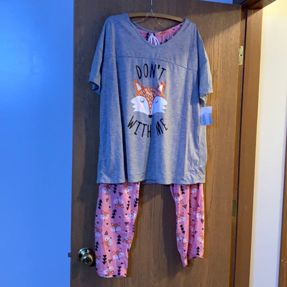 1X Bobbie Brooks Don’t Fox with Me pajamas